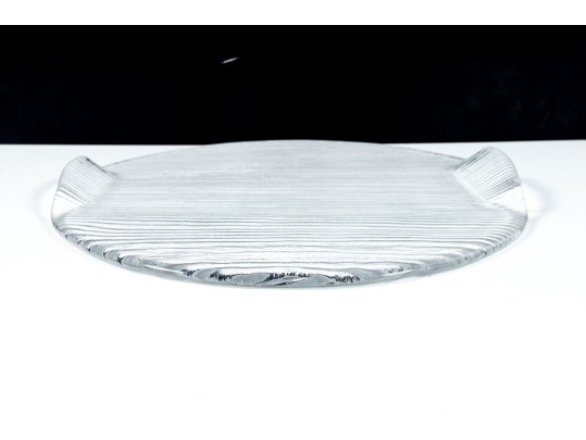 Art Glass Tray & Decorative Pressed Glass Trivet