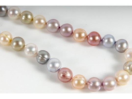Stunning Multi-Colored Cultured Pearl Necklaces & Bracelets
