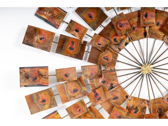 Brutalist Copper Plate Wall Decor