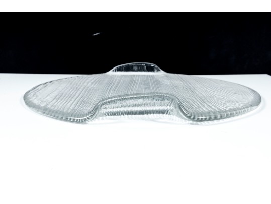 Art Glass Tray & Decorative Pressed Glass Trivet