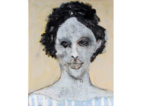 Rainy Elliott Original Acrylic On Canvas Portrait