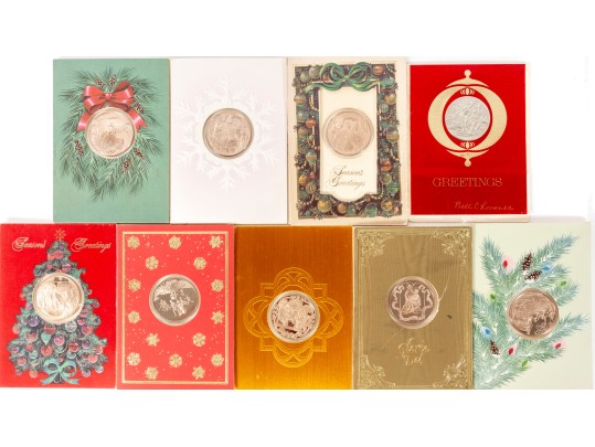 Frankin Mint Holiday Card Coins (9 Count)