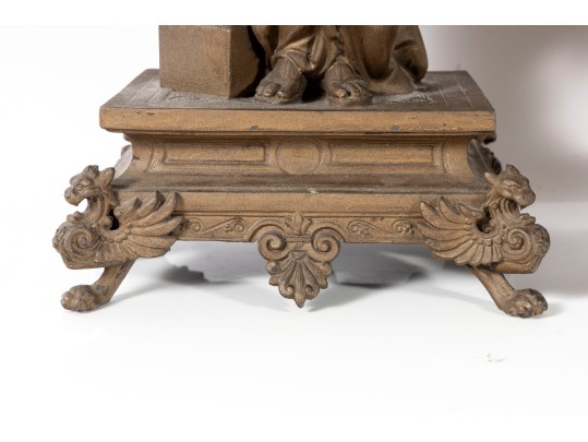 Pair Of Neoclassical Iron Women Figures