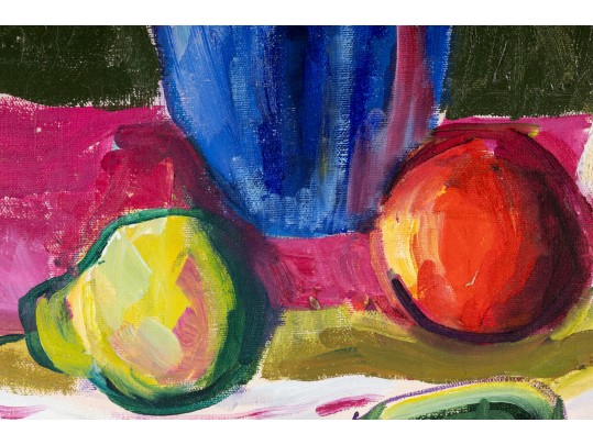 Hannah Cole Buie  (American, B. 1955) Sunflower Oil On Canvas Still Life