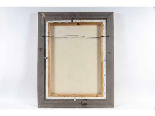 Hannah Cole Buie  (American, B. 1955) Sunflower Oil On Canvas Still Life