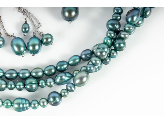 Green/Blue Pearl Fashion Accessories