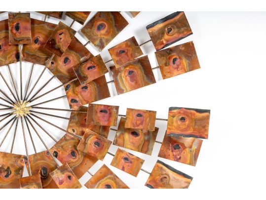 Brutalist Copper Plate Wall Decor