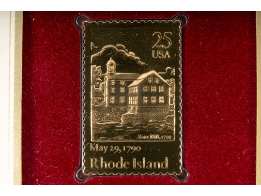 U.S. Postal Service Limited Edition 22K Gold Stamp Replica Envelopes 