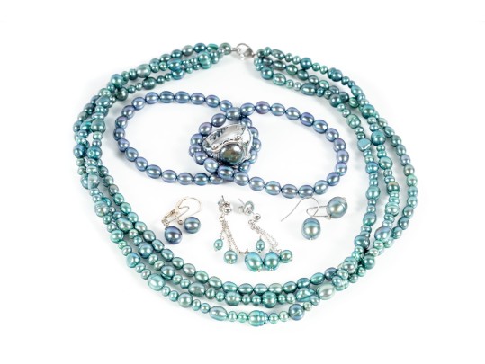 Green/Blue Pearl Fashion Accessories