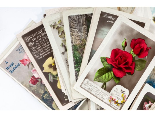 Collection Of Vintage Written Postcards