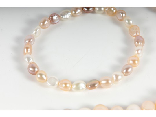 Stunning Multi-Colored Cultured Pearl Necklaces & Bracelets