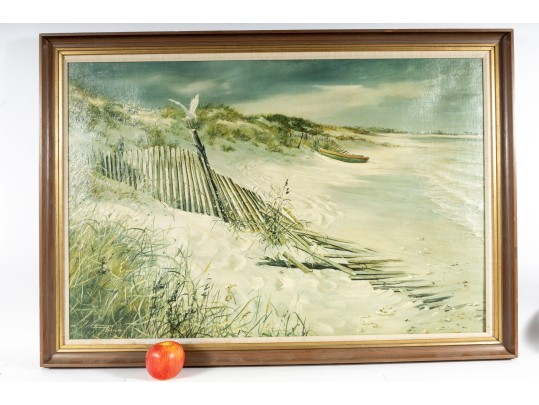 Carolyn Blish (American, B. 1928) Original Oil On Canvas Landscape