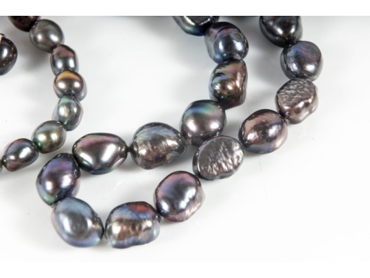 Iridescent Black Cultured Pearl Fashion Accessories 