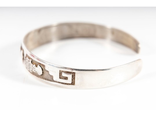 950 Silver Tribal Cuff Bangle