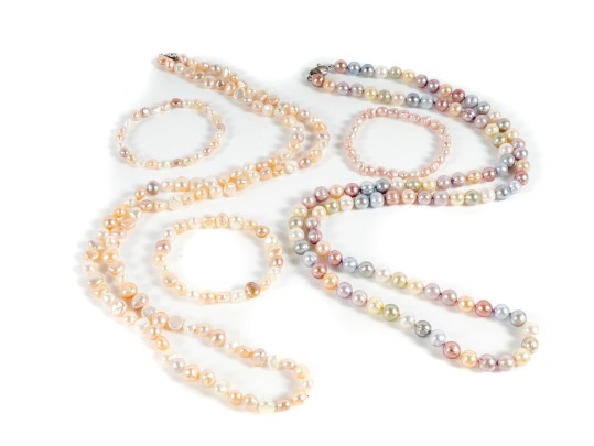 Stunning Multi-Colored Cultured Pearl Necklaces & Bracelets