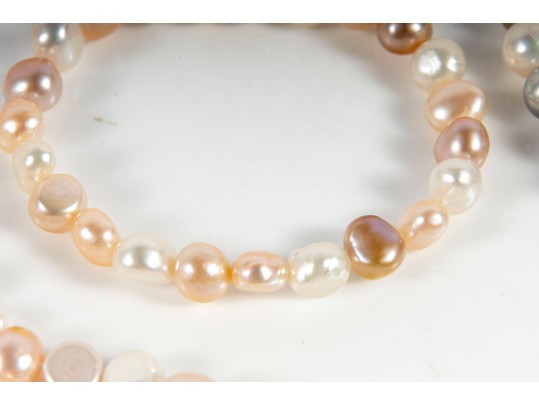 Stunning Multi-Colored Cultured Pearl Necklaces & Bracelets