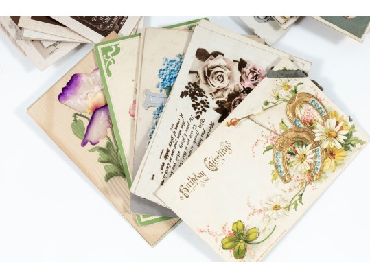 Collection Of Vintage Written Postcards