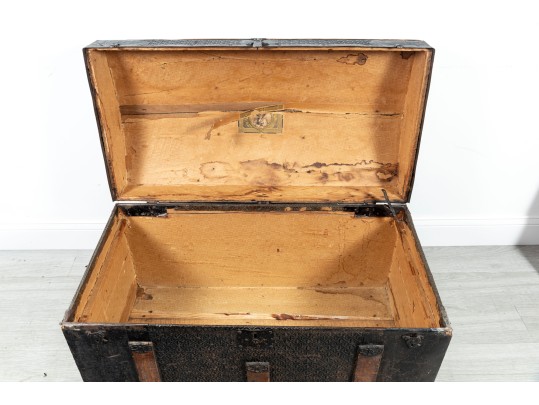 Antique 19th Century Saratoga Style Dome-Top Trunk