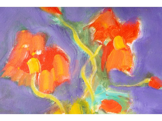 Hannah Cole Buie (American, B. 1955) Oil On Canvas Still Life Painting