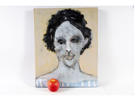 Rainy Elliott Original Acrylic On Canvas Portrait