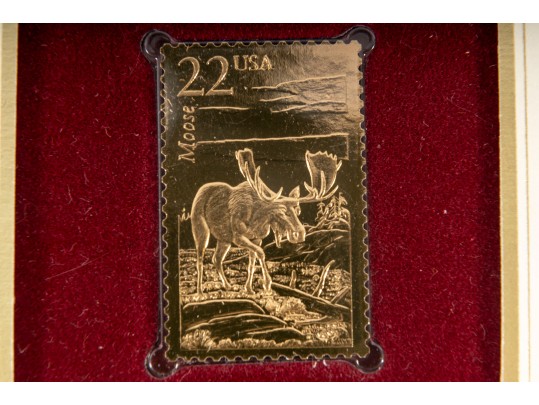 U.S. Postal Service Limited Edition 22K Gold Stamp Replica Envelopes 