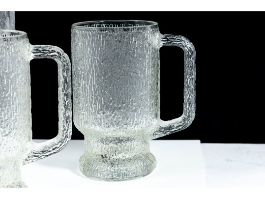 Indiana Glass Mugs & Hoya Japan Ice Bucket