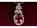 Camrose & Kross Jacqueline Kennedy Line Simulated Ruby Necklace