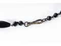 Black Beaded Onyx Antique Necklace
