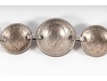 1940's Australian Silver Coin Trench Art Endearment Bracelet
