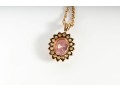 Pink Tourmaline Pendant Necklaces