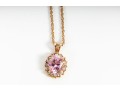 Pink Tourmaline Pendant Necklaces