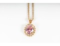 Pink Tourmaline Pendant Necklaces