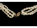 Multi-Threaded Miniature Cultured Pearl Necklace 