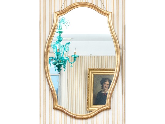 Wonderfully Shaped Vintage Gilt Framed Mirror