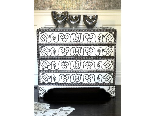 Formations Dutch Leather Chest With Nailhead Detailing