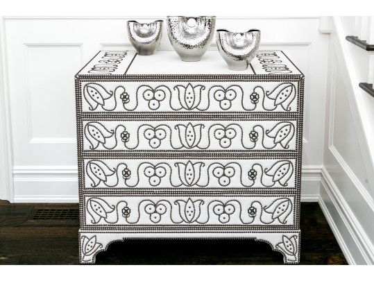 Formations Dutch Leather Chest With Nailhead Detailing