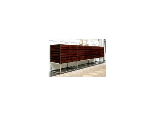 Stunning Eric Brand 10' Long Glamourous Lacquered Credenza 