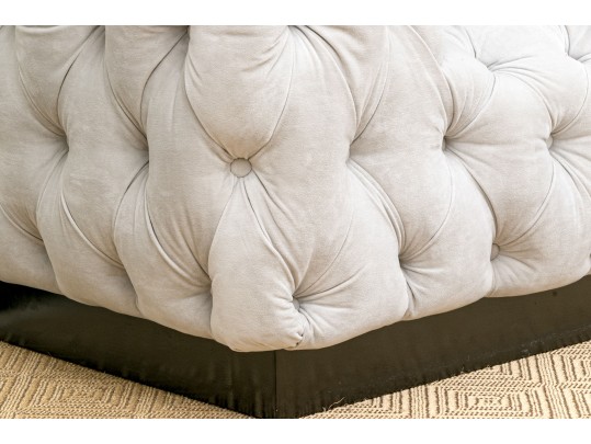 Very Fabulous Lynne Scalo Velvet Tufted Italian Sofa 