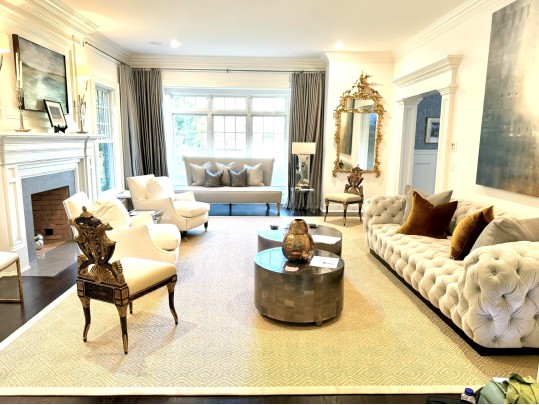Very Fabulous Lynne Scalo Velvet Tufted Italian Sofa 