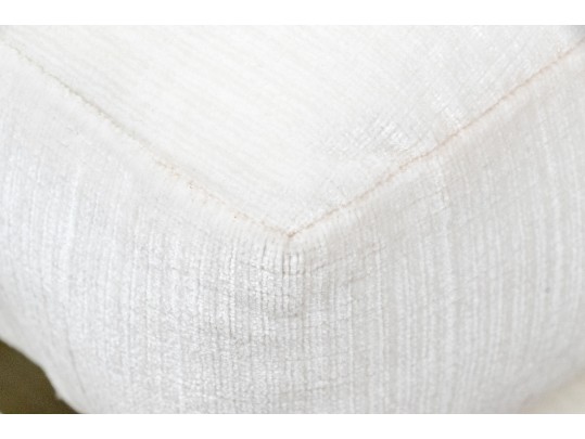 Pair Elegant Custom Ivory Velvet Hollywood Chairs 