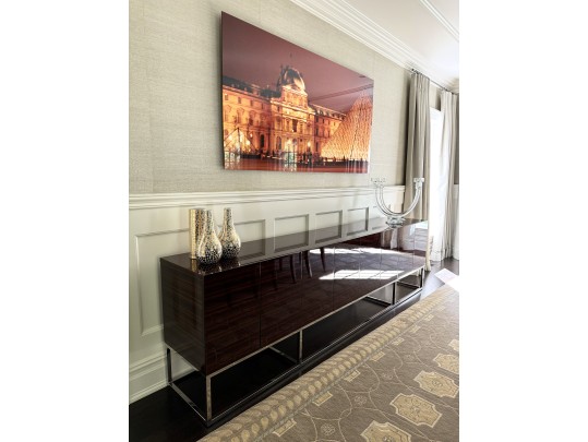 Stunning Eric Brand 10' Long Glamourous Lacquered Credenza 