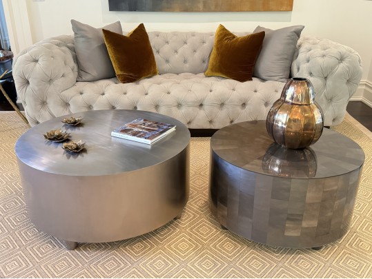 Very Fabulous Lynne Scalo Velvet Tufted Italian Sofa 