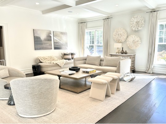 Very Large Custom Carpet In Neutral Tones 19 X 13