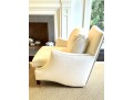 Pair Elegant Custom Ivory Velvet Hollywood Chairs 