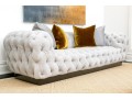 Very Fabulous Lynne Scalo Velvet Tufted Italian Sofa 
