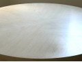 Contemporary White Oak Finish Pedastal Table 