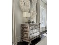 Gorgeous Marble Top Mother Pearl Accent Chest