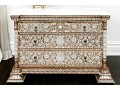 Gorgeous Marble Top Mother Pearl Accent Chest