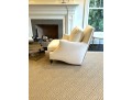 Pair Elegant Custom Ivory Velvet Hollywood Chairs 