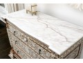 Gorgeous Marble Top Mother Pearl Accent Chest